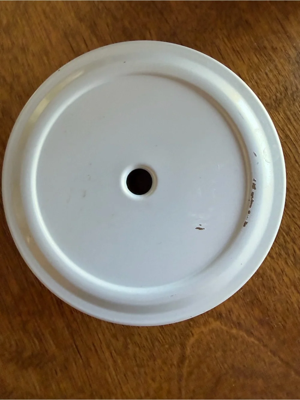 Starbucks White Round Lid Insert with Center Hole